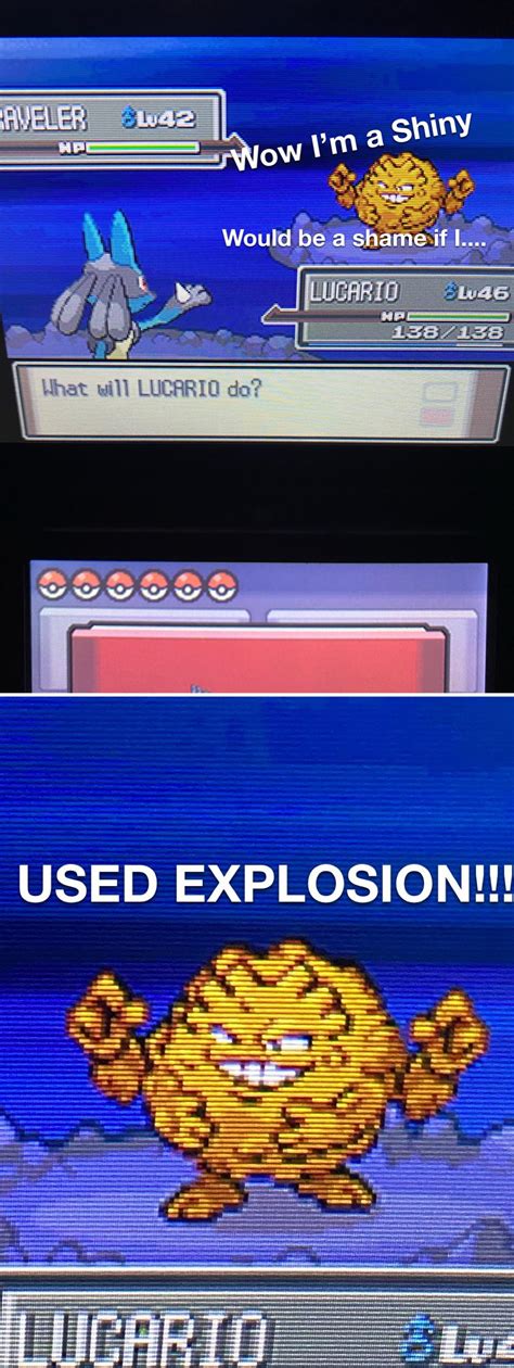 I Love Shiny Pokémon That Know Self Destruct And Explosion Rpokemon