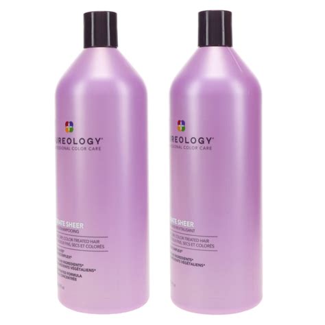 Pureology Hydrate Sheer Shampoo 338 Oz And Hydrate Sheer Conditioner 33