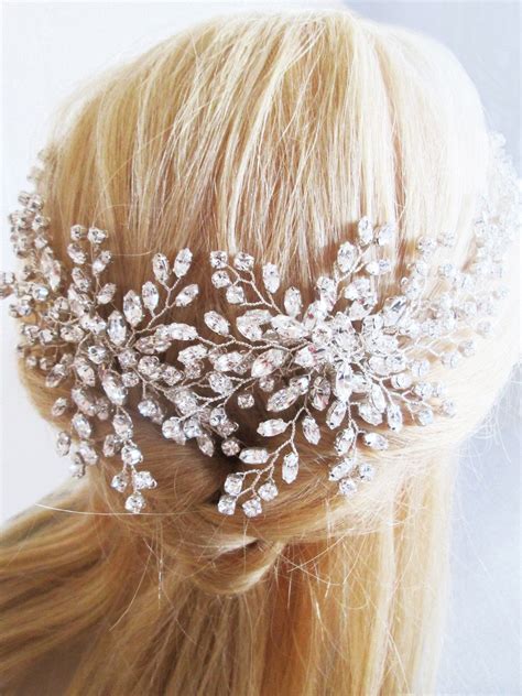 Crystal Hair Vine Crystal Headband Bridal Hair Vine Statement Bridal