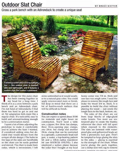 3.8 out of 5 stars 20. Outdoor Slat Chair Plans • WoodArchivist