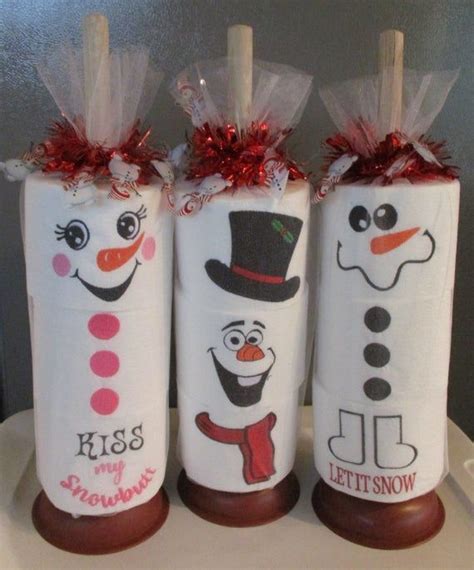 Snowman Toilet Paper Etsy In 2021 Christmas Crafts Snowman