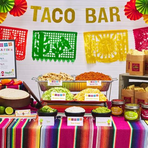 This taco bar menu will help you make 100 tacos for your guests! Throwing the Perfect Fiesta in 2020 | Taco bar party, Mexican birthday parties, 2nd birthday ...