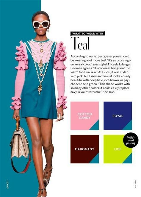 What To Wear With The Colour Teal Colour Combinations Fashion Color