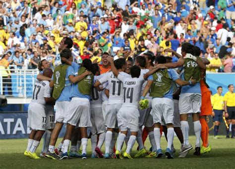 Fifa World Cup 2014 Highlights Uruguay In Last Sixteen After