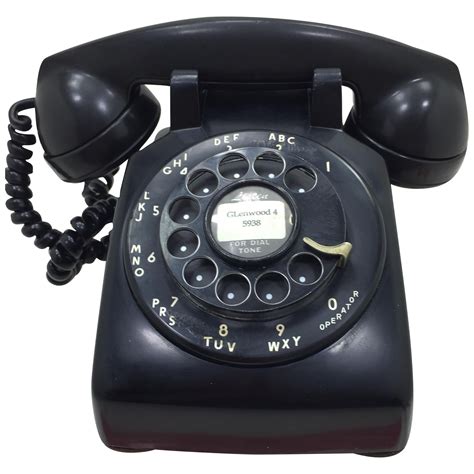 Black Western Electric Rotary Dial Telephone Retro Phone Phone Vintage Telephone