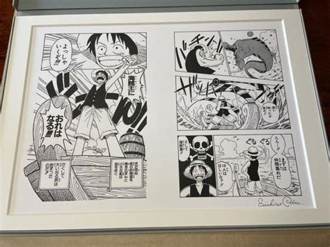 One Piece Manga Art Autographed The Great Journey Eiichiro Oda Ebay