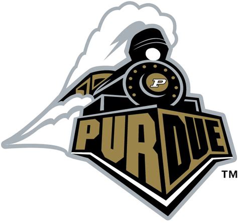 Purdue Boilermakers Primary Logo 1996 Front Of A Train With Purdue