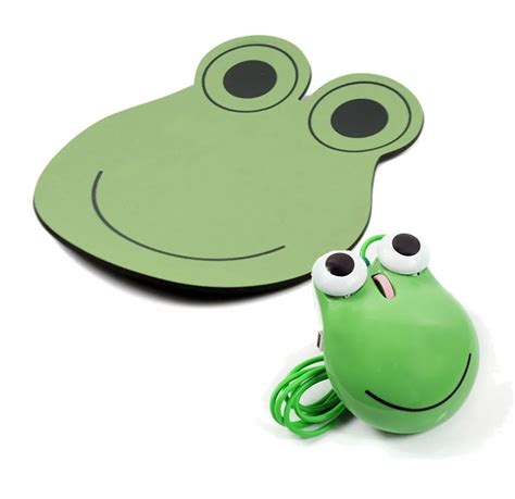 Cute Frog Shape Optical Usb Mouse With Frog Mouse Pad For Pclaptops