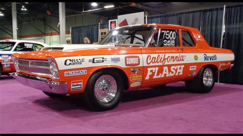 1965 Plymouth A990 California Flash Drag Car 426 Hemi Engine Sounds My