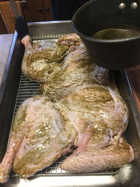 cooking with barry and meta roasted spatchcocked turkey with lemon herb butter