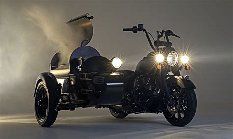 Indian Motorcycle With Wood Fired Grill Sidecar Takes Mobile Bbq To The