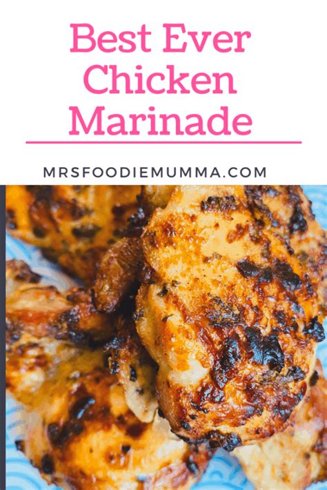 A good aged bourbon is similar to brandy in flavor and can be used interchangeably in recipes. Best Ever Chicken Marinade - Mrsfoodiemumma - chicken ...
