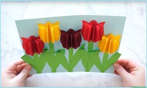 Manualidades Tulipanes De Papel Manualidades Actividades De Arte