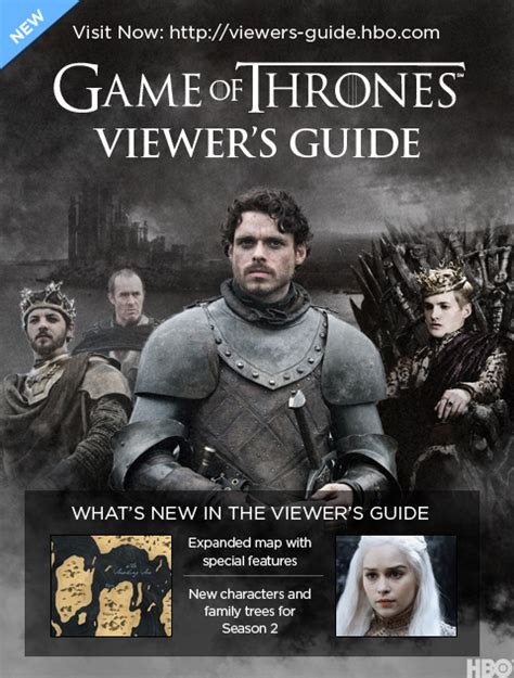 Game Of Thrones Viewers Guide Updated For Season 2 — Making Game Of