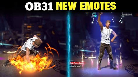 new emotes new ob31 update garena free fire youtube