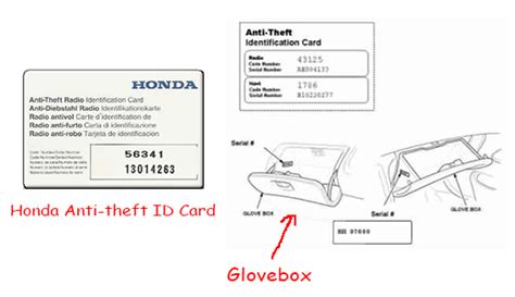 Look on the side (outside, not inside) that hinges down and you will see a paper if you've tried to enter the wrong code more than 3 times you will need to disconnect the. Honda CRV Radio Code