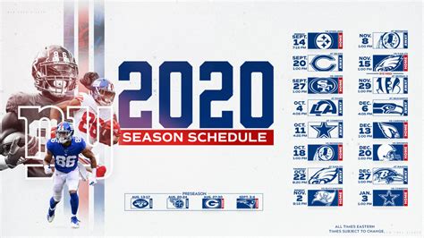 The houston texans could be among the teams in need of hitting the reset button before the official start of the 2021 season. New York Giants 2020 Schedule Opponents