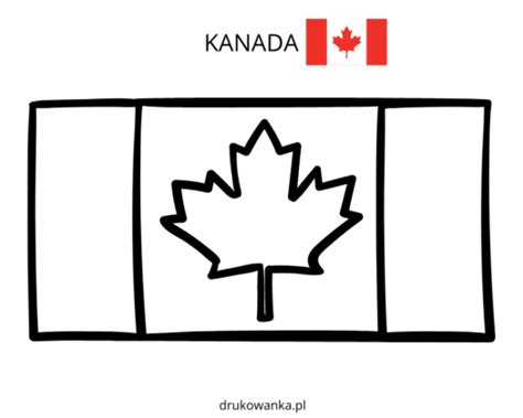 Livro Para Colorir A Bandeira Do Canadá Para Imprimir E Online