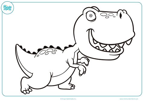 Dibujos de Dinosaurios para Colorear Imprimir y Pintar