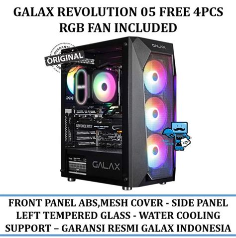 Jual Casing Pc Galax Revolution 05 Free 4pcs Rgb Fan Included Di Lapak