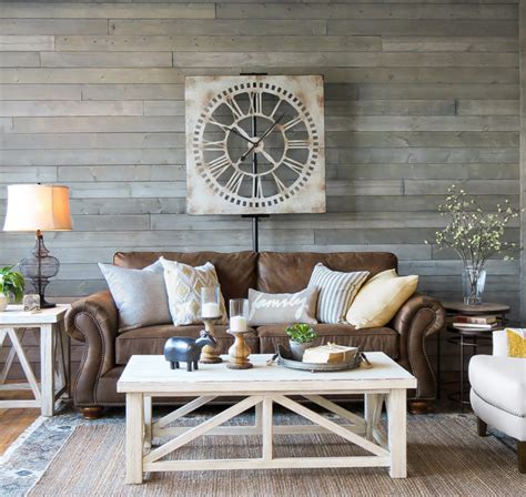 A rustic wooden floor can be the best choice for the room too. 10 Modern Farmhouse Living Room Ideas - Housely