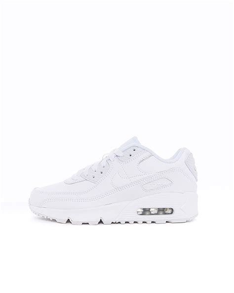 Nike Air Max 90 Leather Gs Cd6864 100 Weiss Sneakers Schuhe