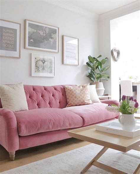 Pink Sofa Living Room