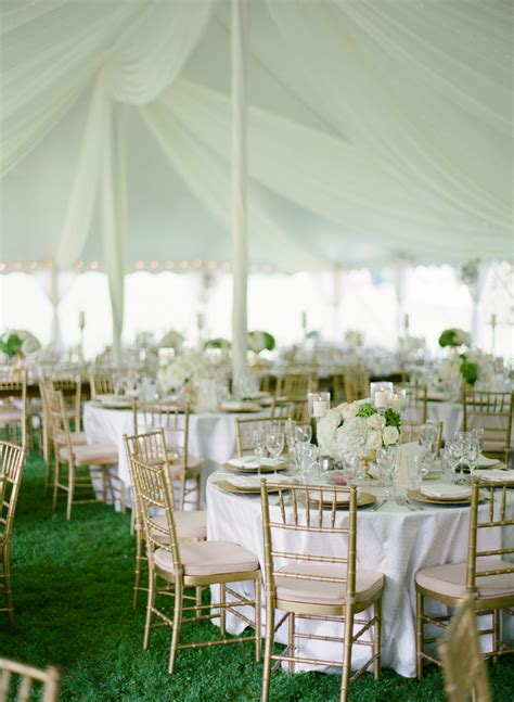 Gold Chiavari Chairs With White Linens In 2023 White Weddings