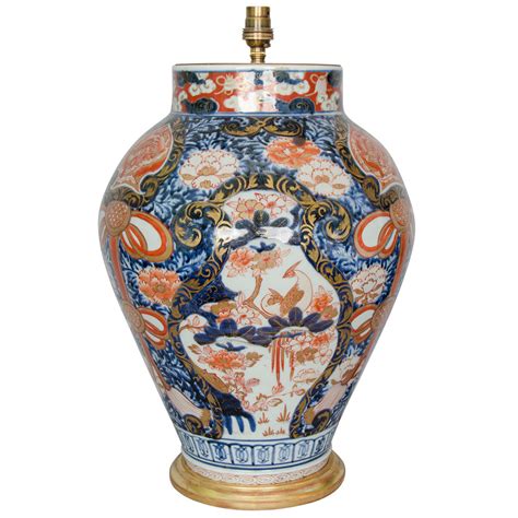 Large Japanese Imari Porcelain Vase Lamped Circa 1700 For Sale At 1stdibs