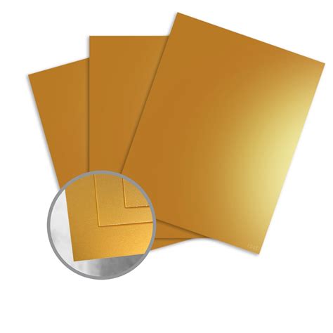 Gold Metallic Paper 40 X 26 In 12 Pt Cover Glossy Kromekote Colors