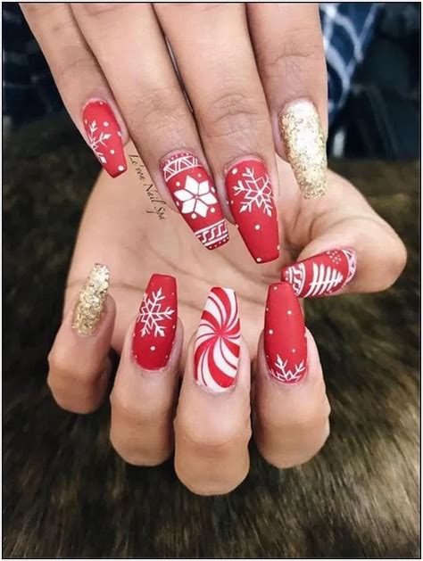 102 Festive And Easy Christmas Nail Art Designs You Must Try Page 28 Christmas