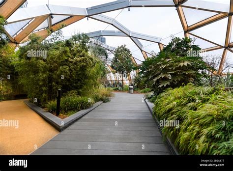 Crossrail Place Roof Garden Urban Retreat And Green Architecture