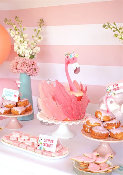 Karas Party Ideas Blue And Pink Flamingo Birthday Party Karas Party Ideas