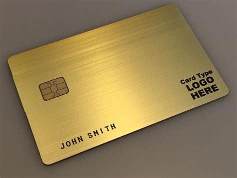 Standard Brushed Gold Plated Cards Custom Metal Credit Cards