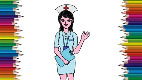 How To Draw A Nurse Cute And Easy Step By Step Youtube