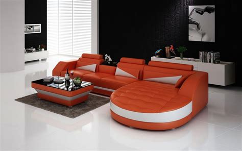 Skye Leather Sectional U Shape Storageandchaise Loungejubilee Furniture