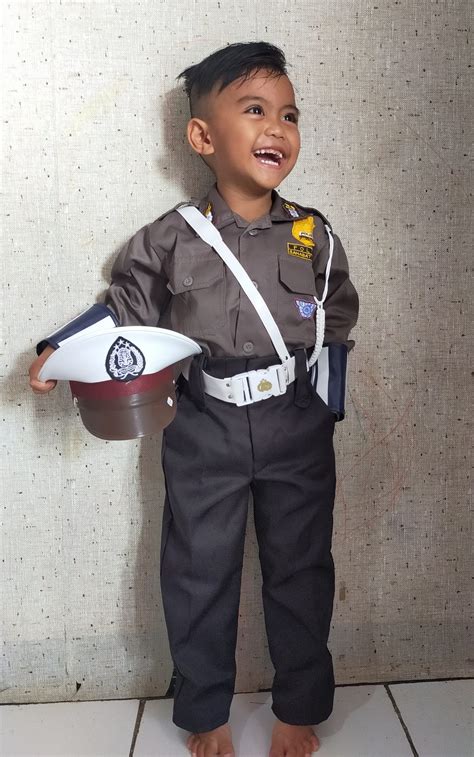 Seragam Polisi Anak Laki-Laki Size S 3-4thn | Lazada Indonesia