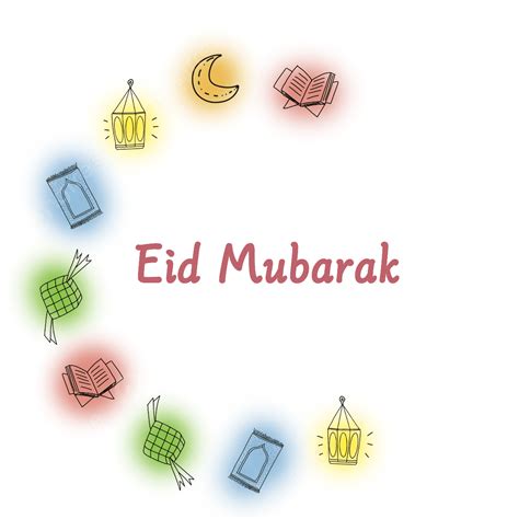 Eid Mubarak Doodle Png Transparent Eid Mubarak Doodle Color Coloring