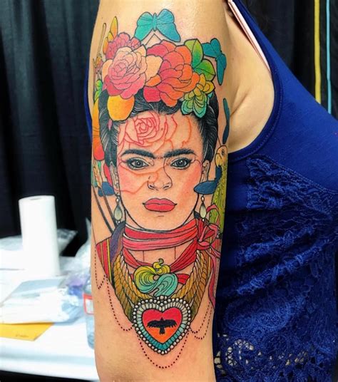 Gorgeous Frida Kahlo Tattoo By Katie Shocrylas From Vancouver