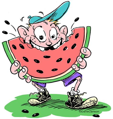 Watermelon Boy Carlson Stock Art