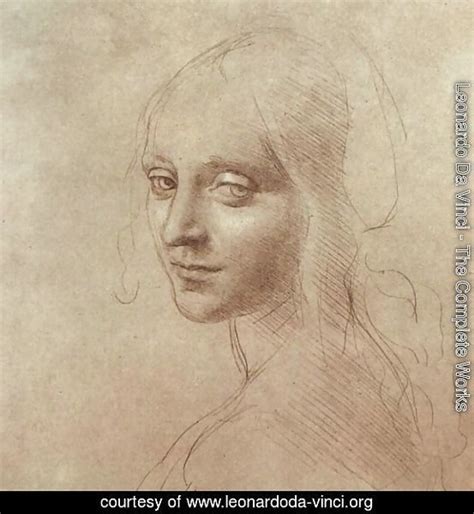 Study Of An Angel By Leonardo Da Vinci Oil Painting Leonardoda
