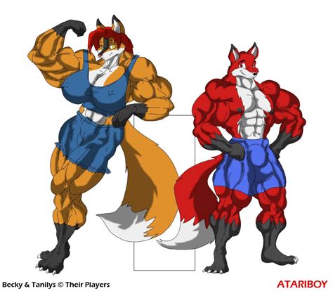 Musclefox Duo By Atariboy2600 On Deviantart