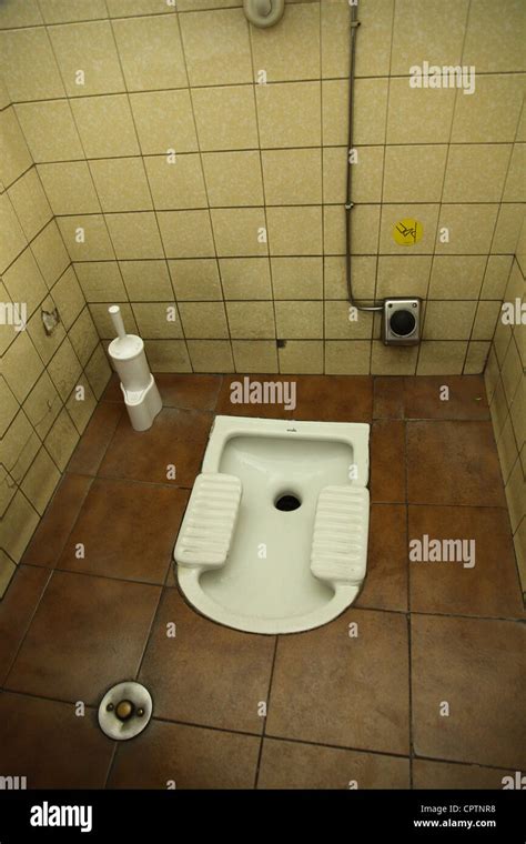 A Stand Up Toilet In Italy Stock Photo Alamy