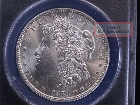 1921 1 Morgan Silver Dollar Anacs Ms65 Vam 1e Pitted Reverse