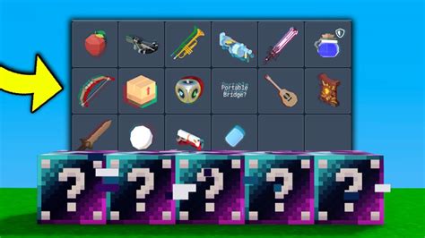 All Glitched Items New Update Roblox Bedwars Youtube