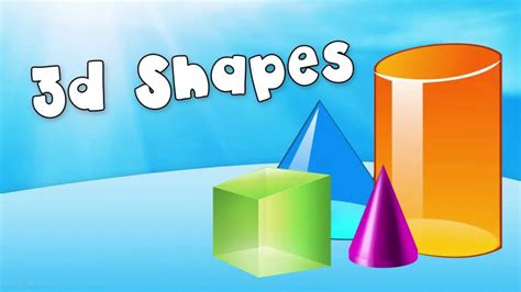 Learn About 3d Shapes Youtube