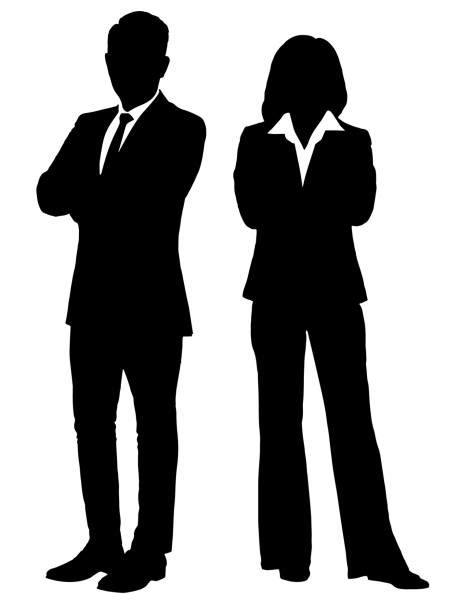 Business Man And Woman Illustrations Royalty Free Vector Graphics