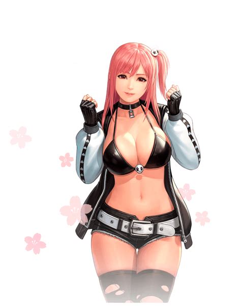 honoka doa dead or alive snk the king of fighters all stars official art 1girl breasts