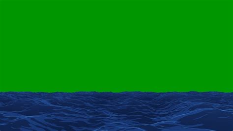 Anime Ocean Waves Loop Green Screen Youtube