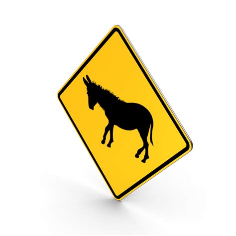 Donkey Crossing Road Sign Png Images And Psds For Download Pixelsquid